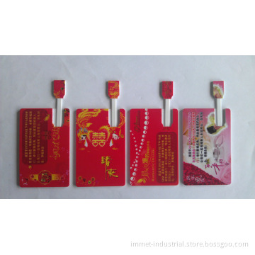 1/2/4/8/16GB OEM High-End USB2.0 Gift Promotional USB Credit Card-099 (IMT-099) New Card